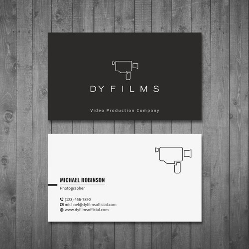 Business card for video production company Design by Tcmenk