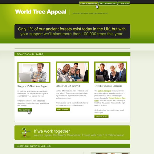 Web page for the  "World Tree Appeal" Réalisé par jimreimer