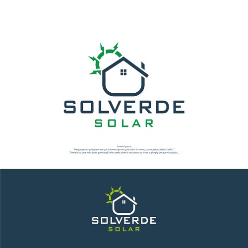 Clean logo for solar company Design by Sam_Designx