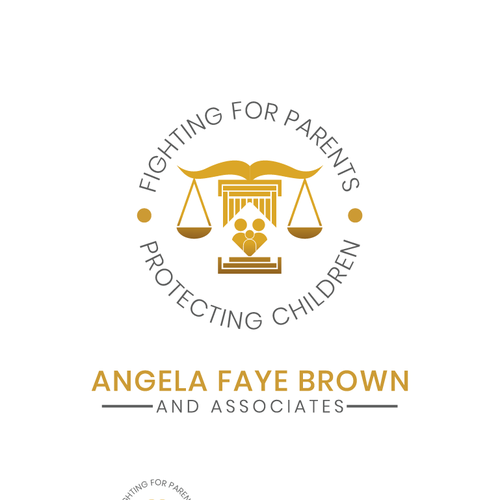 Family Law firm Logo Diseño de Anemone Creative