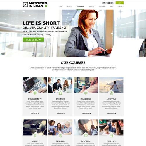 Website Design for Lean Trainers’ Online Training Platform Ontwerp door OMGuys™