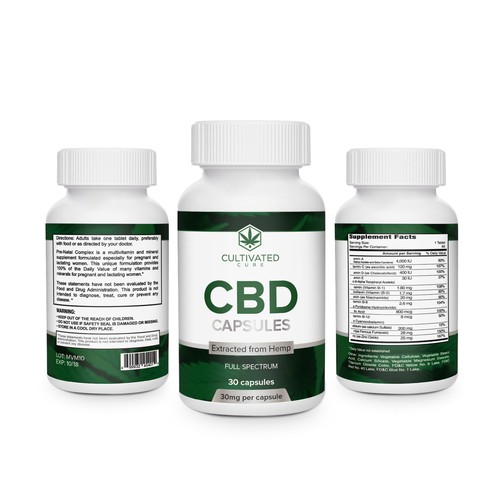 Label design for a CBD product Design by creationMB