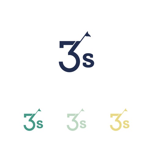 A logo for a fun, beautiful and affordable par-3 golf course. Design by Lyna✎