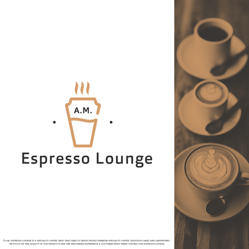 Design an enticing logo for 6 A.M. Espresso Lounge Design by N:ART