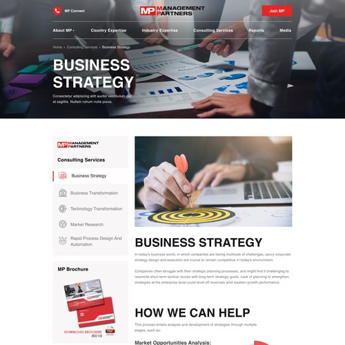 Designs | MP Website Redesign | Web page design contest