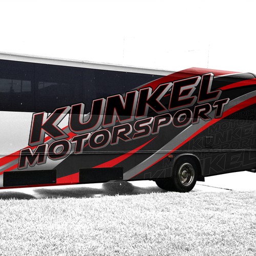 Motorsport Design für Teambus Design by AdrianC_Designer✅