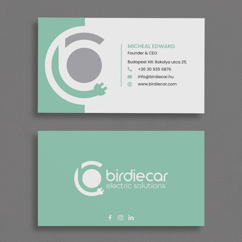 business card for company called birdie Design by moshiur008