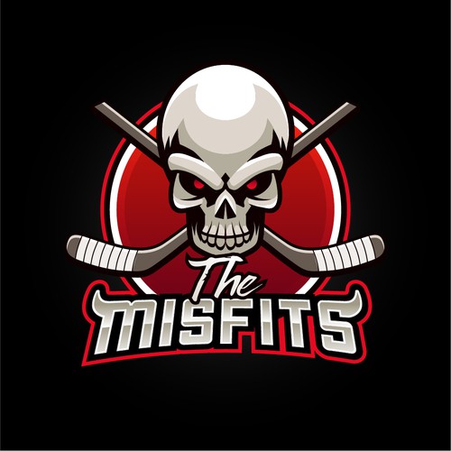 The Misfits Hockey Tournament Team Design por ProtoNym