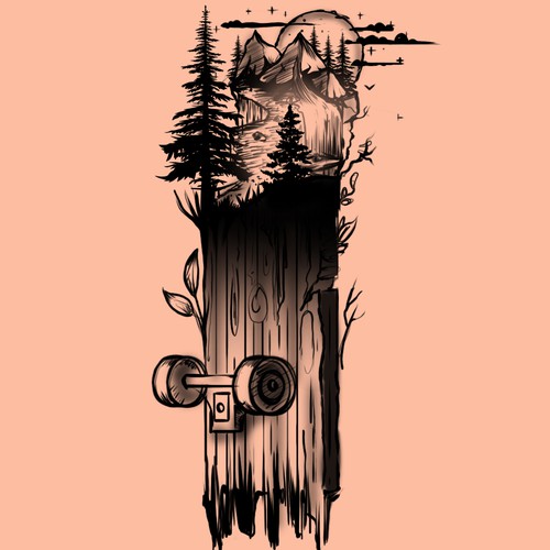 Skateboard Tattoo Design by ⭐ilLuXioNist⭐