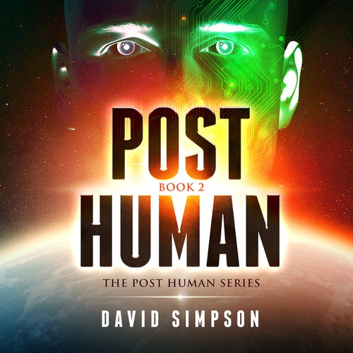 Book Cover Design - Sci-Fi Human/technology integration / Artificial Intelligence story Design by " Portugal "