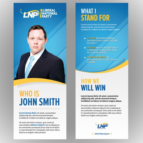 Political Candidate Brochure Design por Flashboy