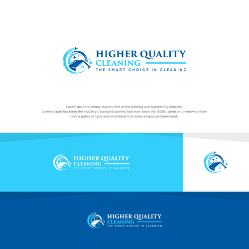 Eye catching logo design for cleaning business Design by MotionPixelll™