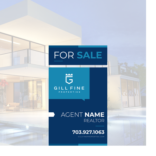 Design yard signs for up and coming luxury real estate brokerage Design by icon89GraPhicDeSign