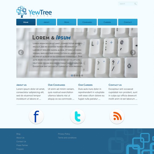 Yew Tree Digital Limited needs a new website design Design por VdeT