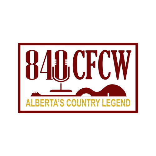 Create a logo for 840 CFCW, a hertiage Country Music Station that was established in 1954 Diseño de hanss
