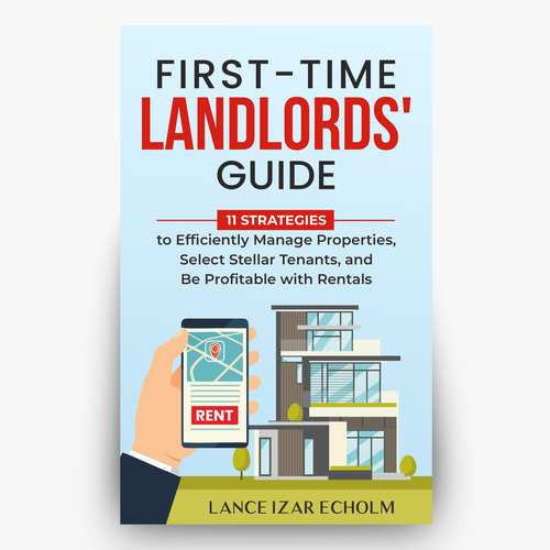 Design an attention-grabbing book cover for first-time landlords Design por Hisna