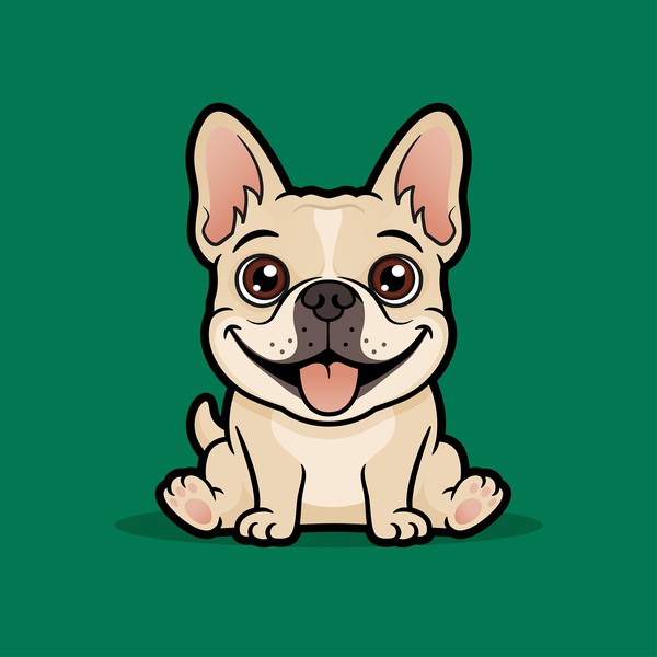 French Bulldog Mascot for Orthodontic Practice