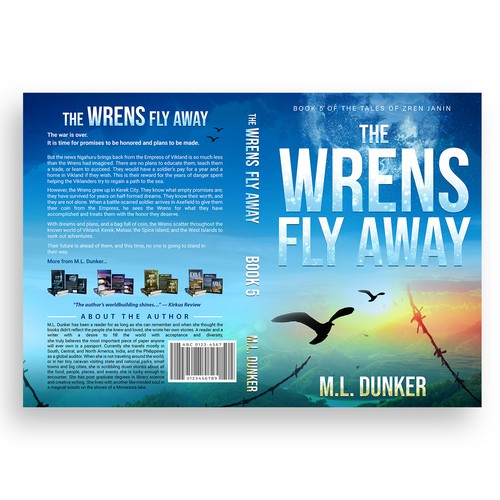 Cover Contest For A Fiction Series The Wrens Fly Away - Book 5 Design by Kareem.S