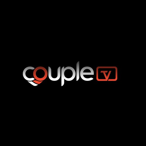 Couple.tv - Dating game show logo. Fun and entertaining. Design by Livorno