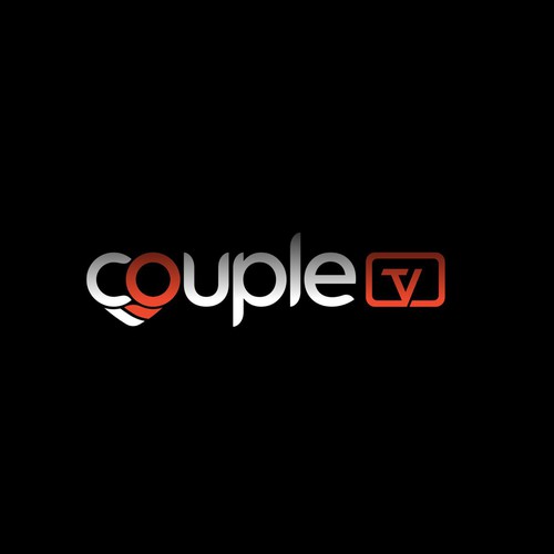 Couple.tv - Dating game show logo. Fun and entertaining. Réalisé par Livorno