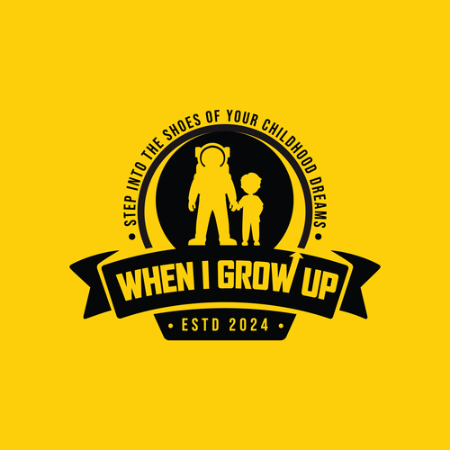 When I Grow Up Logo Design by Byte_desk