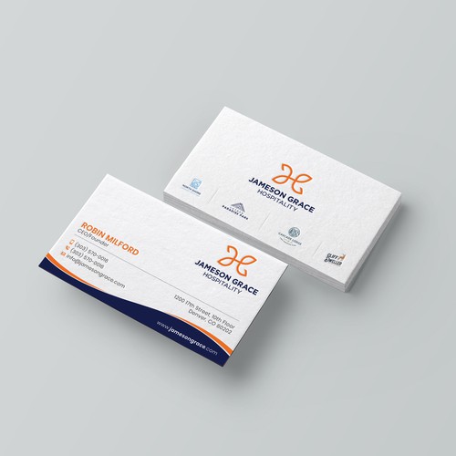 Create a modern and clean business card for a parent company with 4 subsidiaries Design by kaylee CK