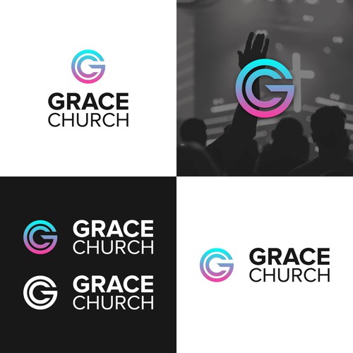 Modern and Sleek Design for Contemporary Church - Grace Church - San Diego Design by logoalley