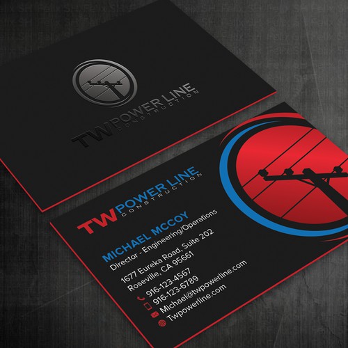 Business Card for a high voltage company Design by Felix SH