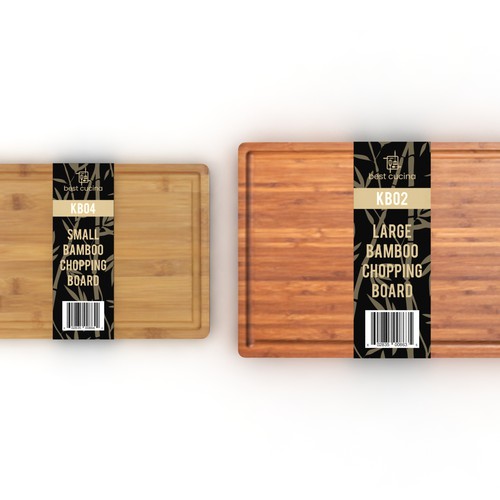 Bamboo Chopping Board Colour Card (2 Bamboo Chopping Board Models) Design by buds78