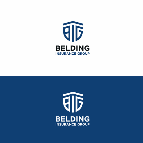 Simple logo w/ shield and letters "BIG" for insurance group Design by betul bejo