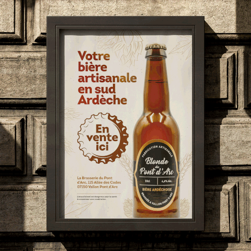 Poster for craft beer Design by Titlii