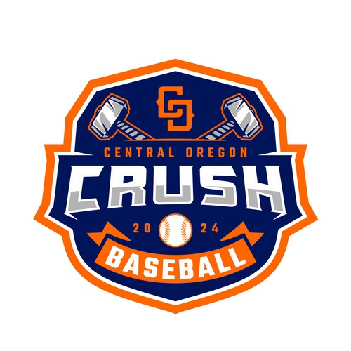 Central Oregon Crush Baseball Diseño de brint'X
