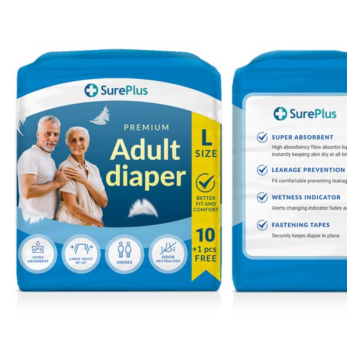 Download Attractive Adult Diaper Design Product Packaging Contest 99designs