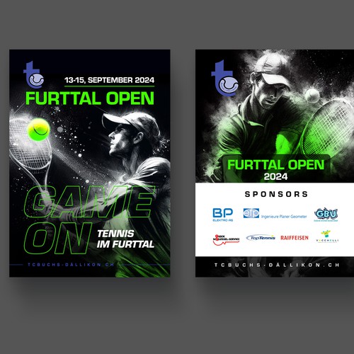 Aces & Action: Cool Flyer for a Tennis Tournament Design by P I X 3 L