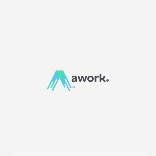 New logo for AI-based productivity software "awork" Diseño de VisibleGravity™