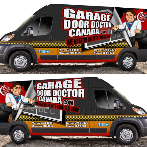 Vehicle wrap design on a new Promaster Van Design by J.Chaushev
