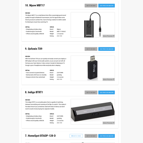 section of web page design, desktop only Design by ideandri