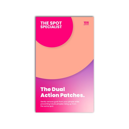 Pimple Patch PACKAGING to appeal to FEMALE BEAUTY user Design by Nikolas Elia