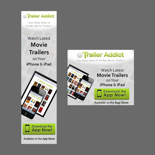 Help TrailerAddict.Com with a new banner ad Design by gldesigns