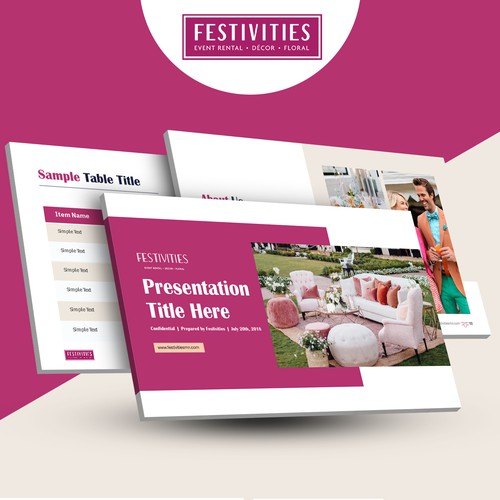 Festivities Powerpoint Deck Design by SN Asha