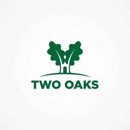 Construction, 3 business owners, use the work TWO oaks in our logo , very bold and intense  graphic Design by LeanthinkStudio