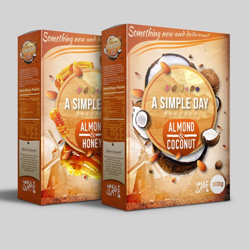 A Simple Day Granola Box Design Design by Emir Aličić