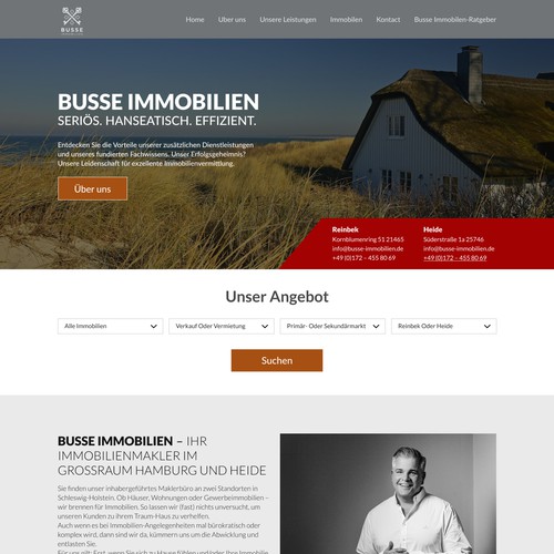 Proposta di design per un contest della categoria Design di landing page realizzata da oxi.ui