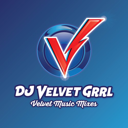 Help elevate my DJ brand! David Bowie inspired DJ Velvet Grrl wants your creative skill to help her take off! Design réalisé par Higher Graphics