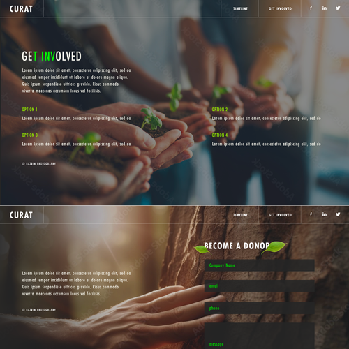 Earth in Focus: A Transformative  Web Experience Highlighting Waste, Pollution, and Sustainability Design by nazdesigns7