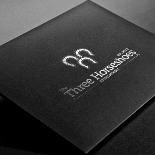 logo for Three Horseshoes Design by RamArt