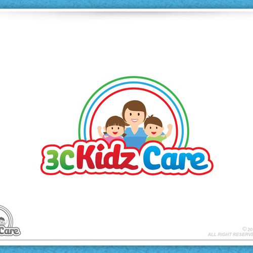 Create a modern yet bright, happy and fun logo for 3C Kidz Care Design by Hendy O2H-art