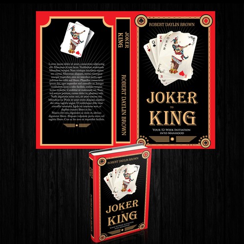 Create a bold and unique cover for a book teaching the lessons of manhood. Design by Pagatana