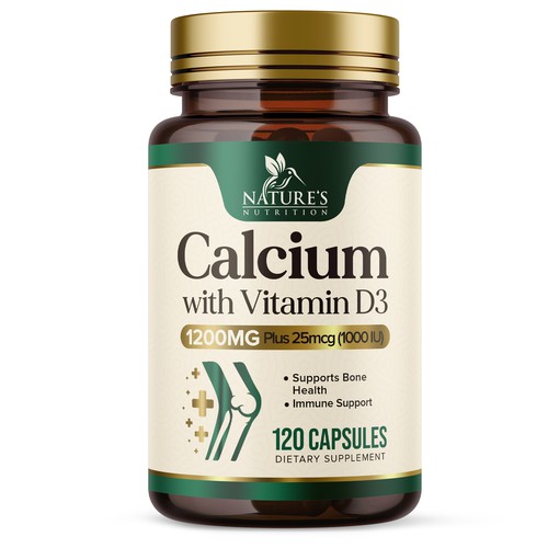 Calcium Plus Vitamin D3 Design Needed for Nature's Nutrition Design by UnderTheSea™