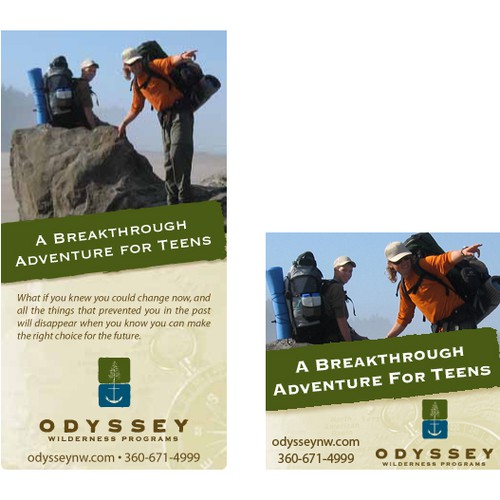 Create the next banner ad for Odyssey Wilderness Programs Design by RavenGraphicDesign